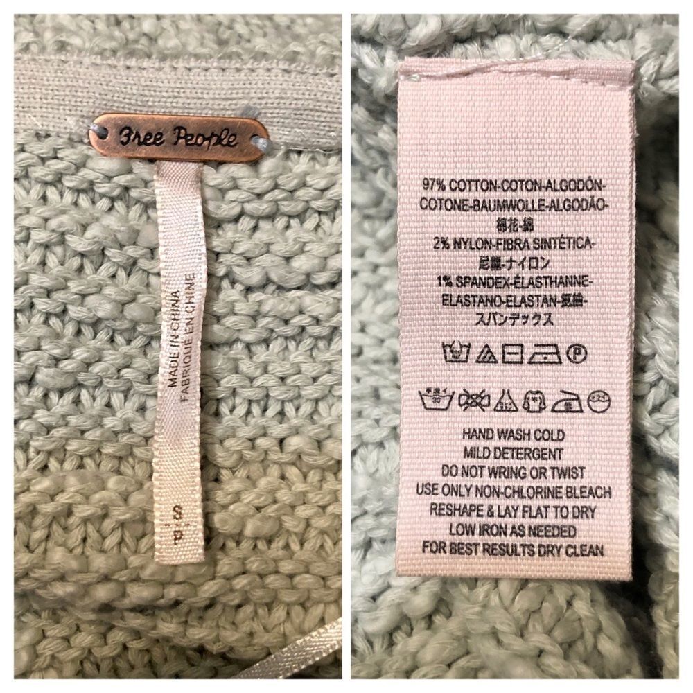 Free People Menace Solid Tunic Sweater Size Small - Picture 8 of 8